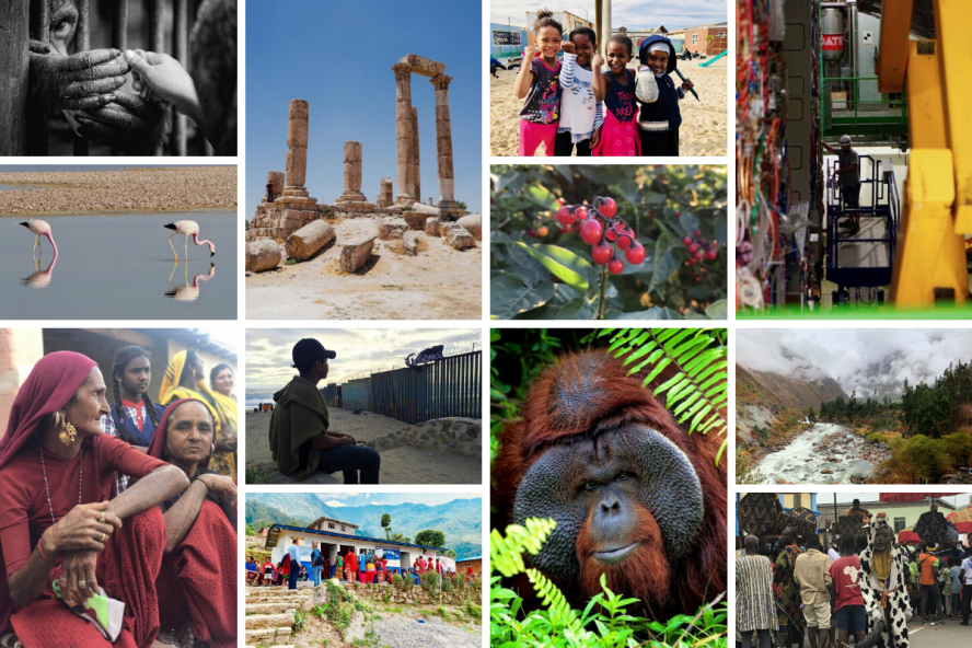Photo collage using all of the winners from the 2019 Global Perspectives Photo Contest.