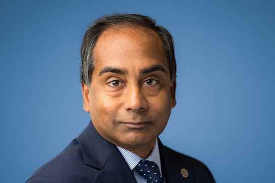 a portrait of Bernard Arulanandam