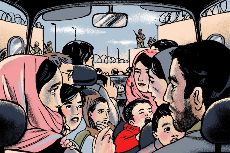 illustration from the inside of one of the vans