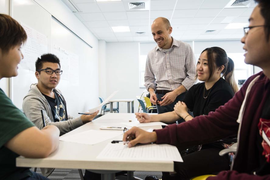Students in a language class
