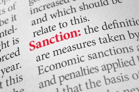 An entry in a dictionary about the word “sanctions”. Economic sanctions are increasingly used to try to change foreign governments policies and actions, often with unintended consequences.